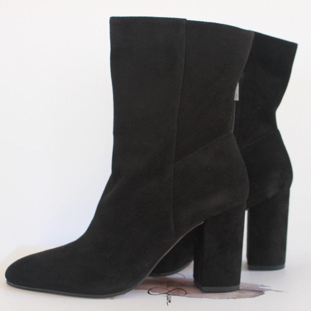 Jessica Simpson Black Suede Booties Size 7